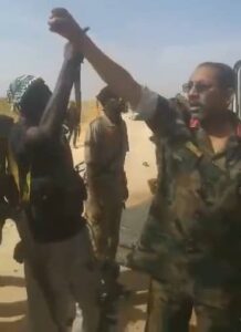 العميد العوض محمد العوض ظهر في فيديو ذبح المواطنين غربي الأبيض، أبريل الماضي